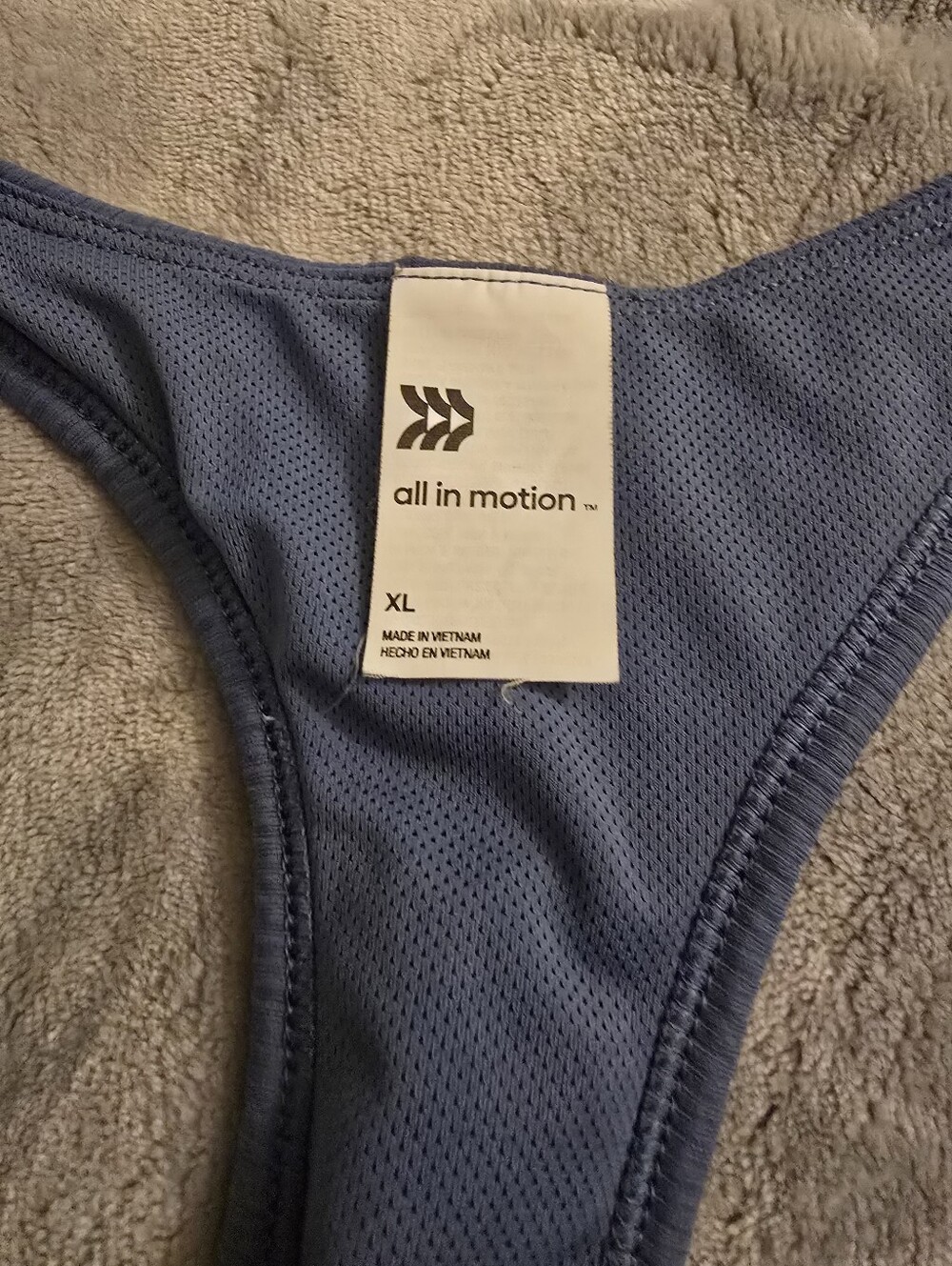 All In Motion Women's Blue Racerback Tank & Legging Set - Picture 2 of 3